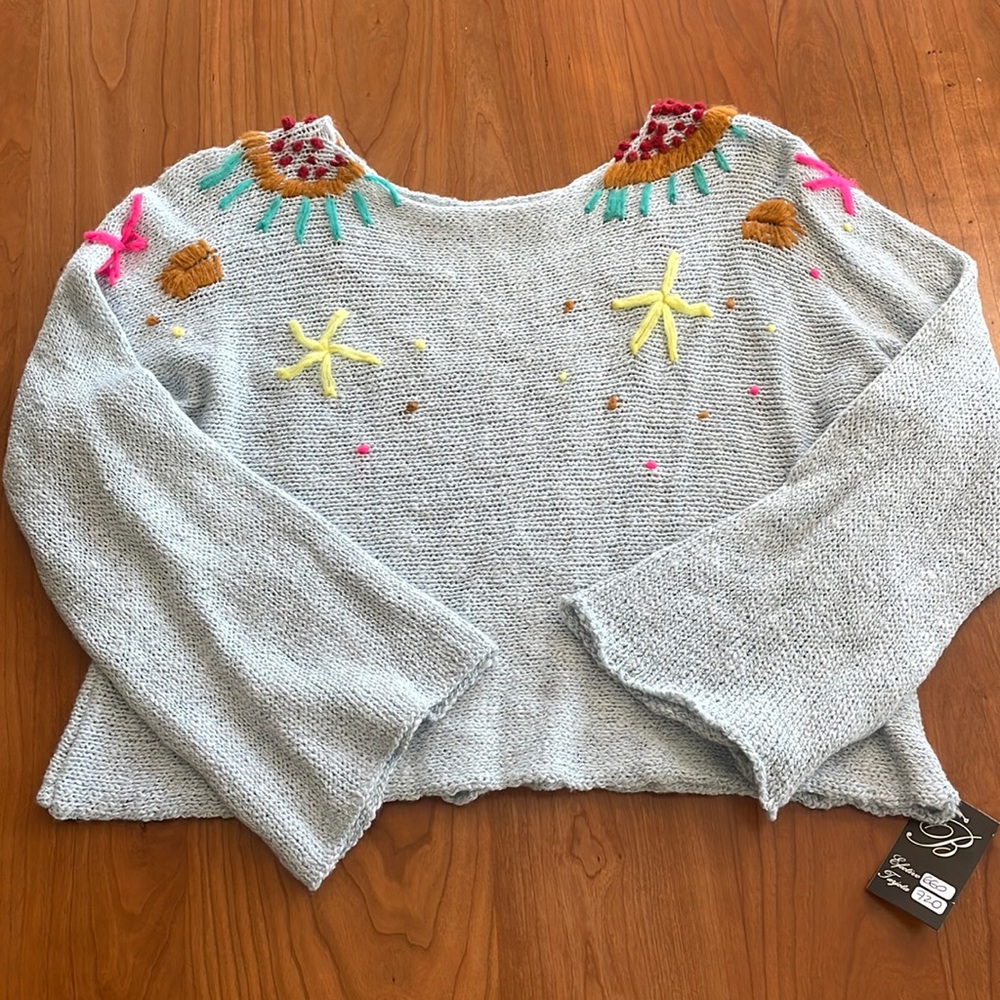 NWT handmade cropped sweater from Buenos Aires